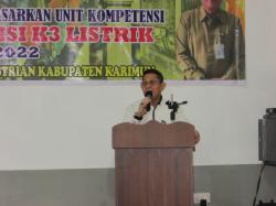 Pembukaan Pelaksanaan Kegiatan Pelatihan Teknisi K3 Listrik