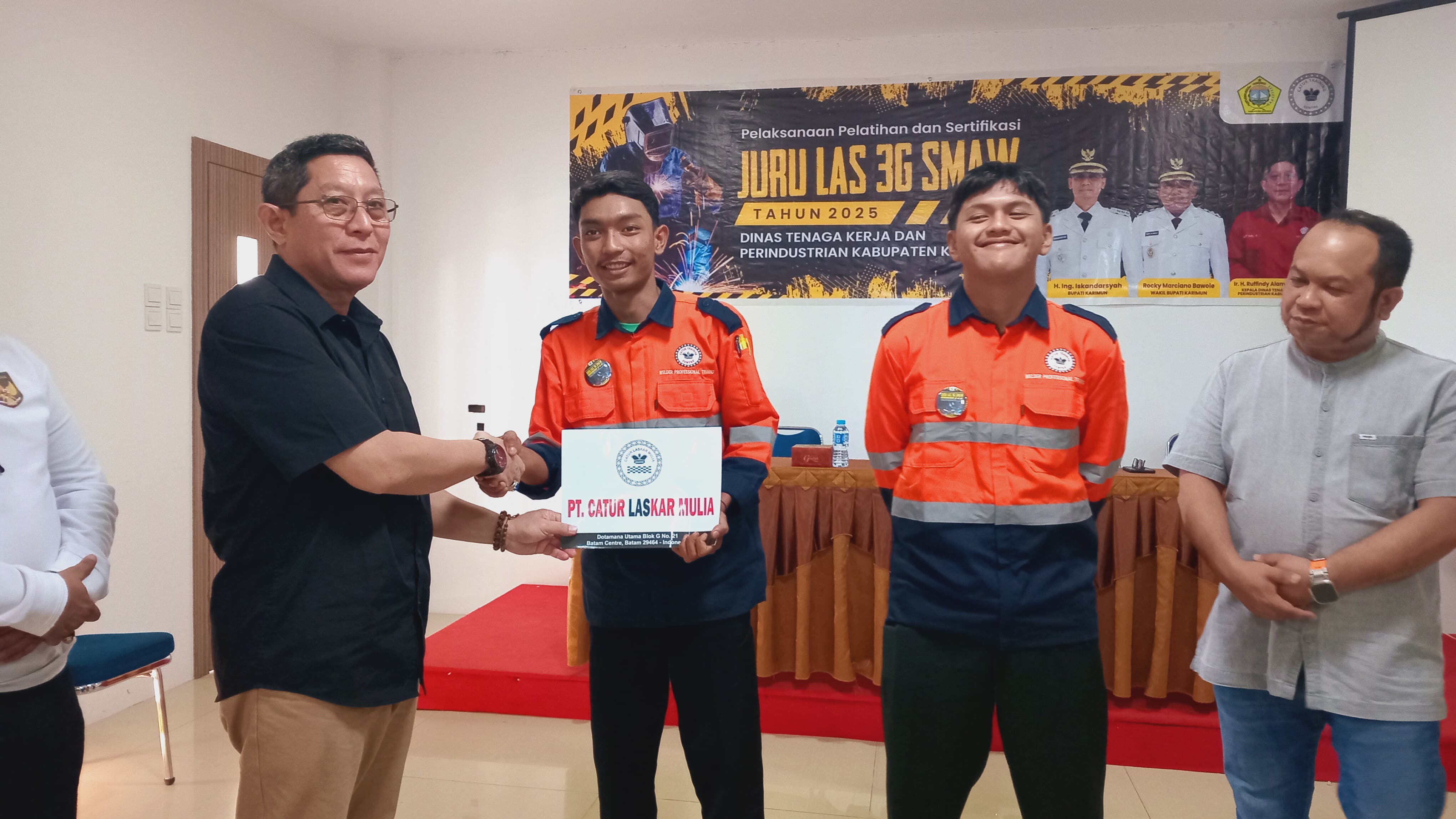 Disnakerperin Karimun : Kegiatan Juru Las 3G SMAW 2025