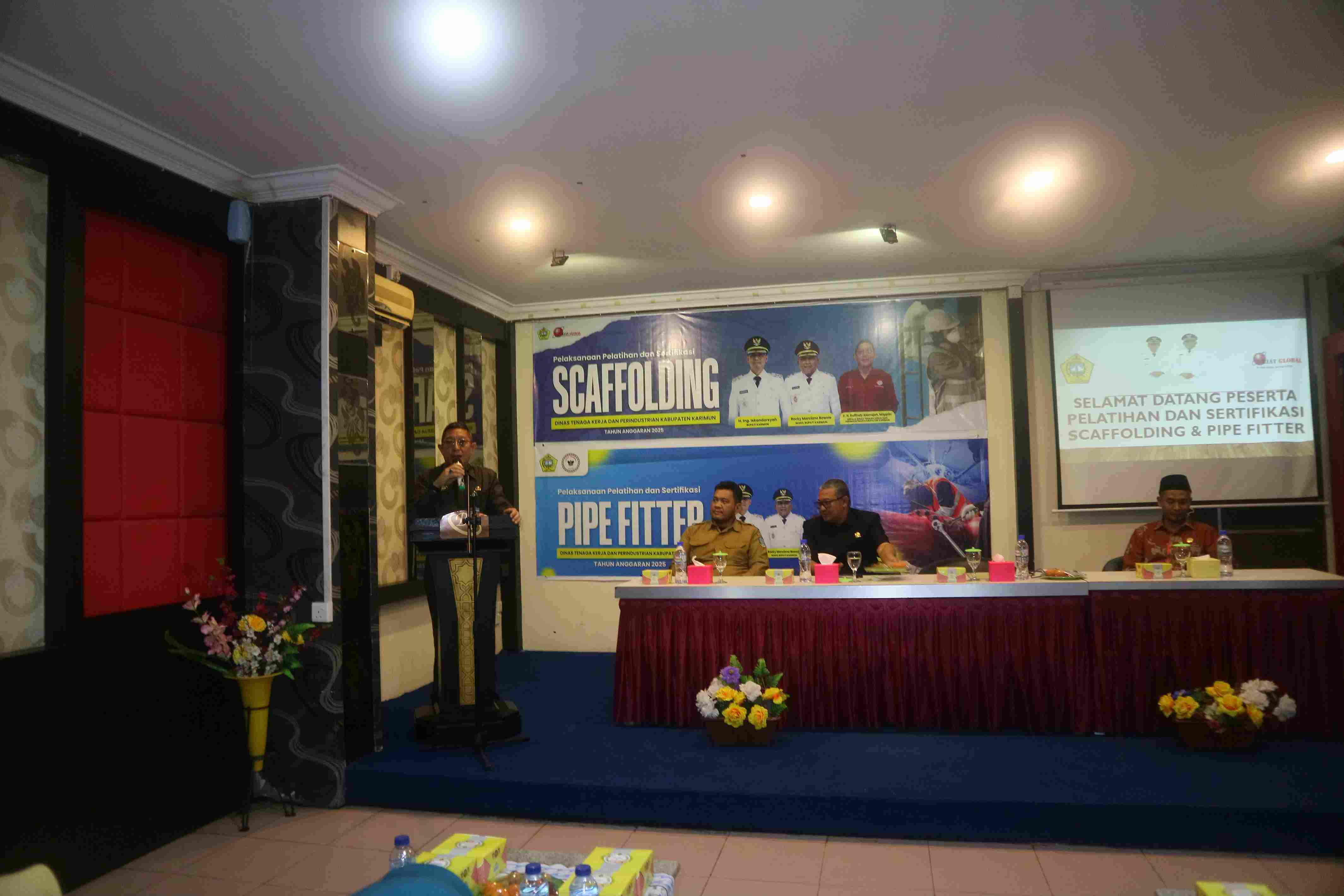 Pelatihan Pipe Fitter Resmi Dibuka oleh Kadis Naker dan Perindustrian Kabupaten Karimun