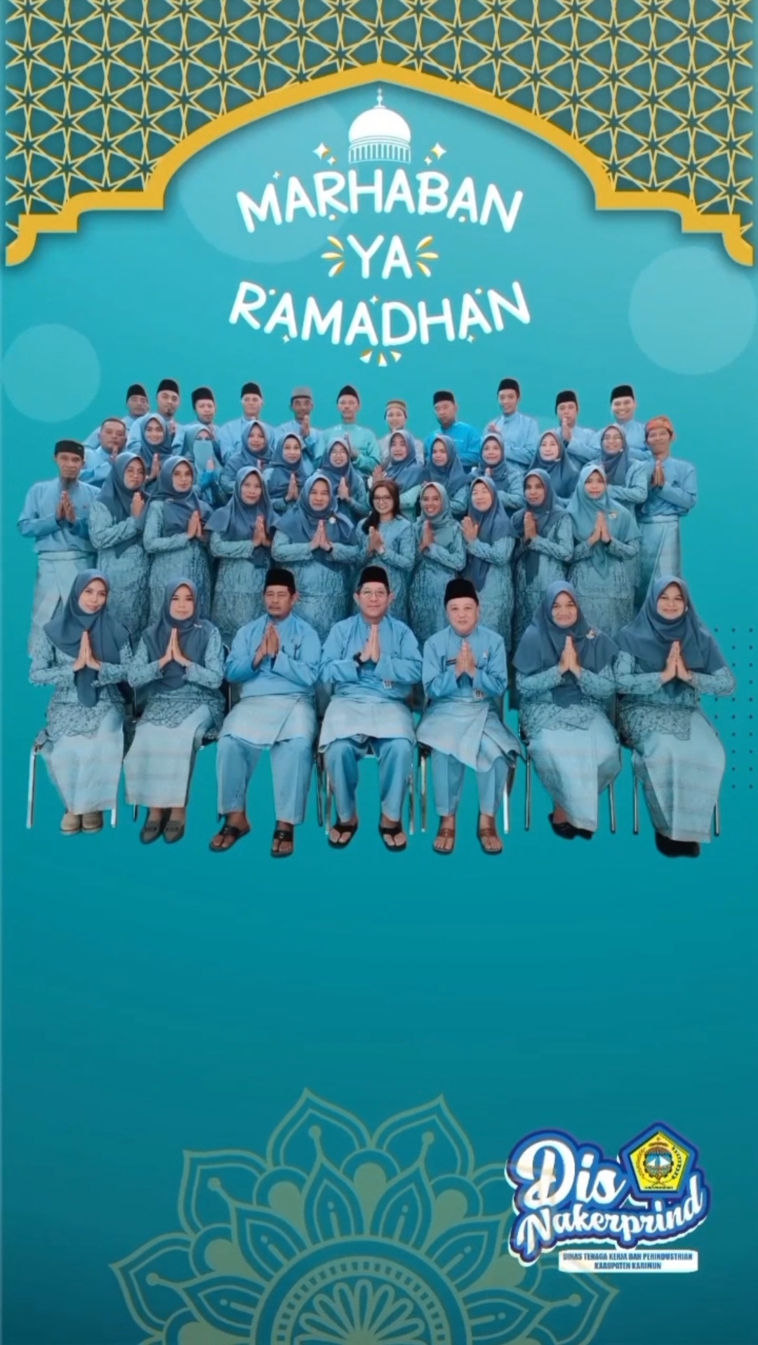 Segenap Keluarga Besar Dinas Tenaga Kerja dan Perindustrian Kabupaten Karimun mengucapkan Selamat Menunaikan Ibadah Puasa Ramadhan 1447