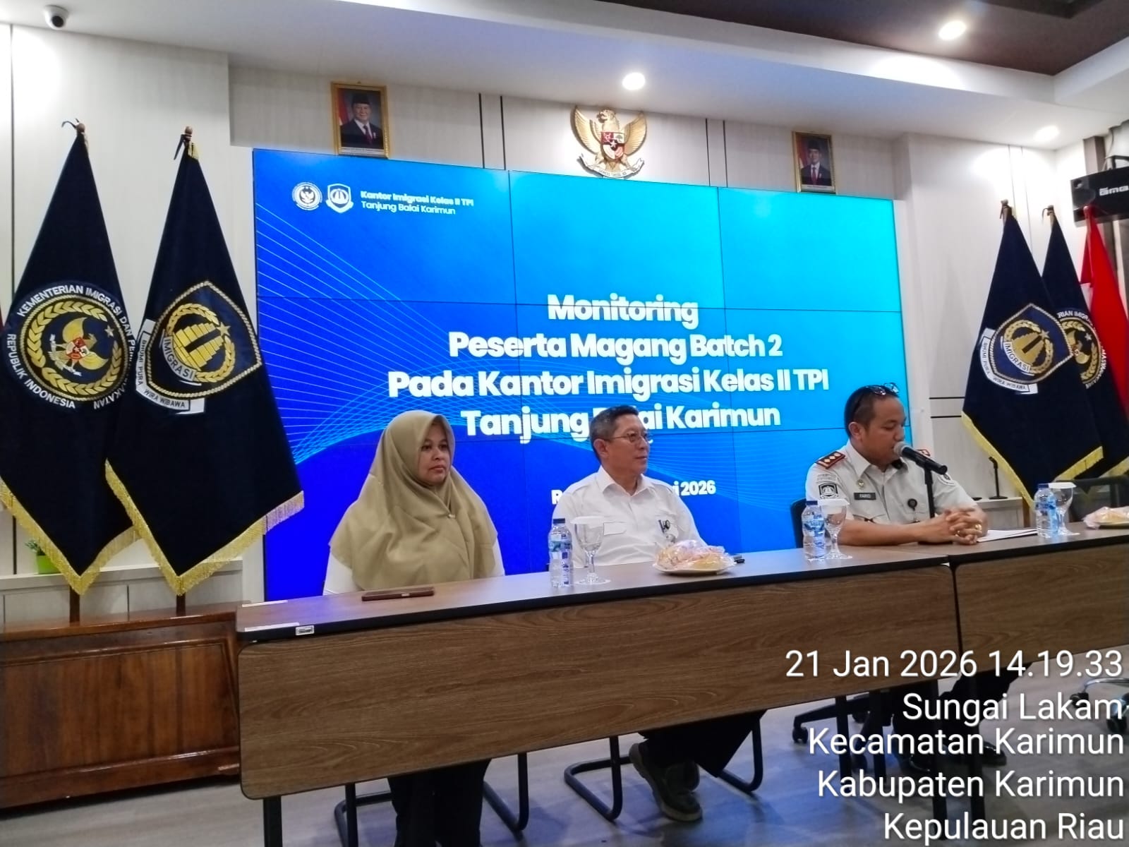 Kunjungan Dinas Tenaga Kerja & Perindustrian Kabupaten Karimun dalam Rangka Pelaksanaan Program Pemagangan oleh Kementerian Ketenagakerjaan RI, 21 Januari 2026 ke Kantor Imigrasi Kelas II TPI Tanjung Balai Karimun